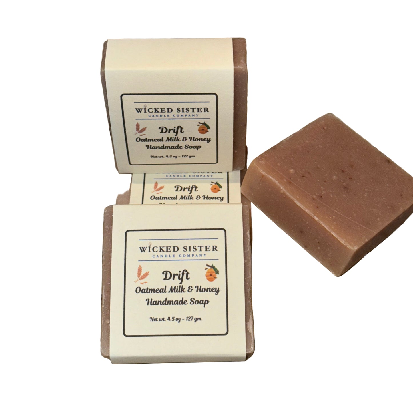 Wicked Sister Candle Company natural oatmeal soap bars