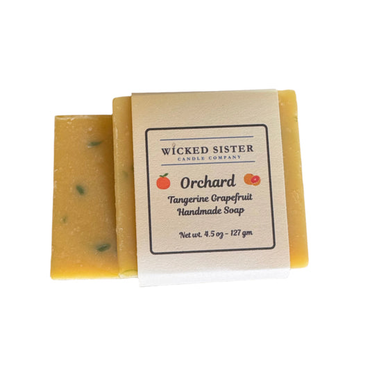 Tangerine & Grapefruit citrus soap, all natural, made with shea butter and olive oil