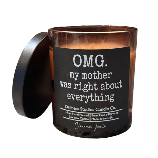Soy wax candle cinnamon vanilla hand poured
