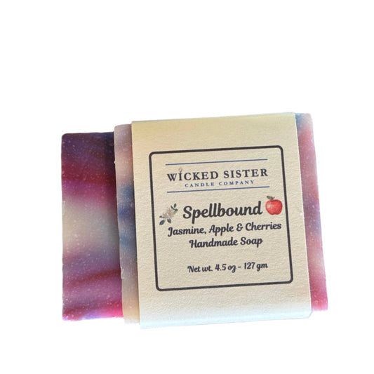Handmade natural soap made with Jasmine Apple and Cherry